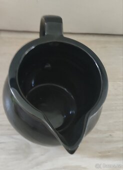 Keramická konvička na mléko, černá - 3