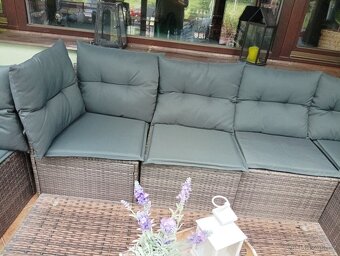 ratanová sestava s poduškami - 3