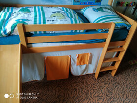 Dětská patrová postel se skluzavkou - 3
