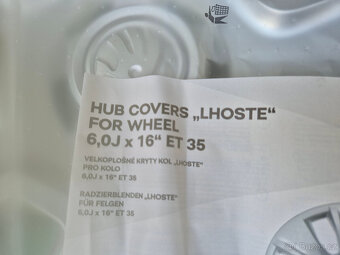 Nové originál 16" kryty kol (poklice) LHOSTE Škoda Kamiq - 3