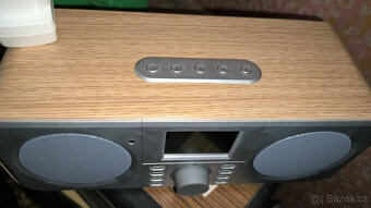 Rádio s Wifi a Bluetooth - světlé, béžovo-stříbrné - 3
