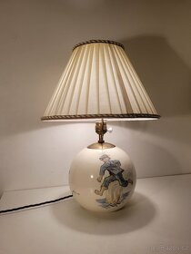signovaná lampa, Matějů 1941, porcelánová stará lampička - 3