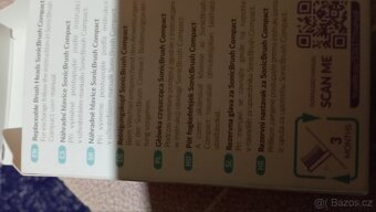 Jedna nová, náhradní hlavice na sonický kartáček - 3