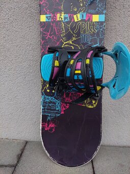 Snowboard GRAVITY SPITT, 110 cm + boty - 3