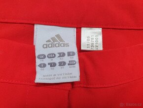Červené sportovní 3/4 kalhoty Adidas vel. 40 - 3