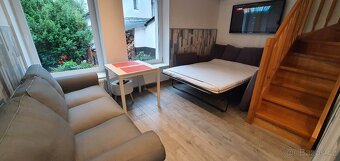2místná rozkládací pohovka (sedačka) šedá (IKEA) - 3