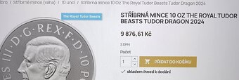 Mince 10 uncí čistého stříbra 999,9 - 3