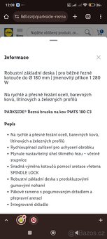 Bruska na kov,pila na železo nová - 3