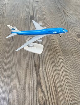 KLM Boeing 747 – realistický kovový model s podstavcem - 3