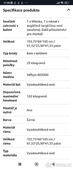 Nová skládací tříkolka velikost kol 20 - 3