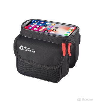 Cyklotaška (cyklobrašna) na rám s pouzdrem na mobil 1,5 L - 3
