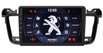 9" Peugeot 508 - android 13/14 - GPS autorádio - 3