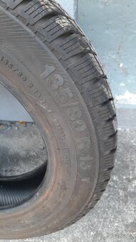 Zimní pneu 135/80 R13 dezén cca 7mm - 3