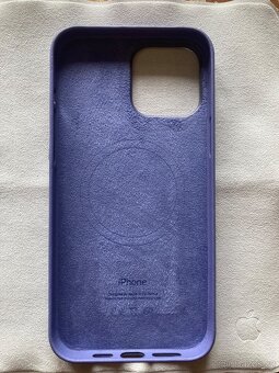 Apple kožený kryt světle fialový na iPhone 13 Pro Max - 3