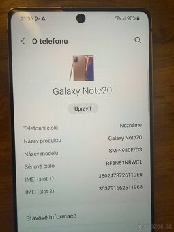 Samsung Galaxy Notě  20 - 3