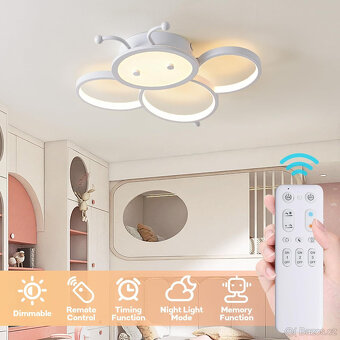VČELKA, LED stropní lampa pro dětský pokoj - 3