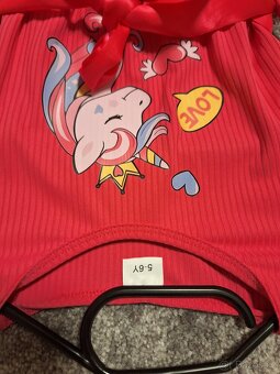 Růžové šaty 5-6let - 3