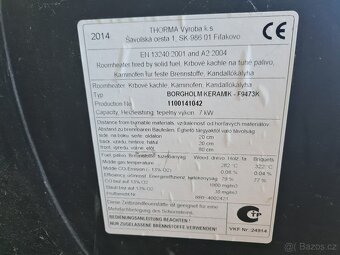 Krbová kachlová kamna BORGHOLM KERAMIK - 7 kW - 3