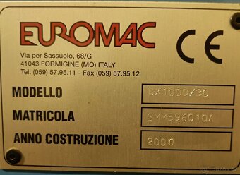 děrovací lis CX 1000/30, EUROMAC - 3