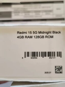 Xiaomi Redmi 15 5G, 4GB RAM 128GB, nový, nerozb. - 3