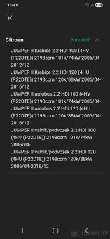 Vstriky Citroen jumper 2.2 - 3