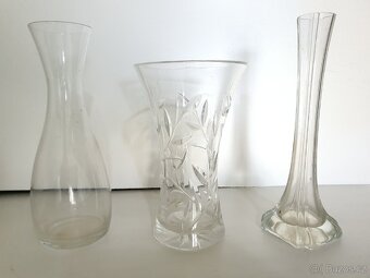Skleněné vázy. Česká kvalita. Cena za vázu. - 3