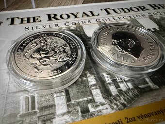 Stříbrná mince 2 Oz The Tudor Beasts Queens Lion 2026 - 3