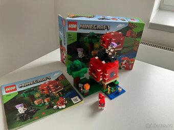 LEGO Minecraft 21179 – Houbový domek (The Mushroom House) - 3
