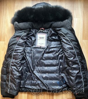 Krásná černá péřová zimní bunda Tommy Hilfiger XS - 3