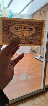 Bankovka 10 Kč 2.1.1927 série r016 - 3