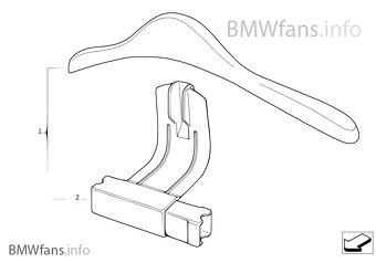 Ramínko na oblečení BMW - 3