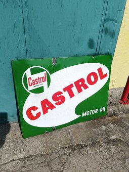 Stará smaltovaná cedule Castrol 1959, slušná, značená - 3