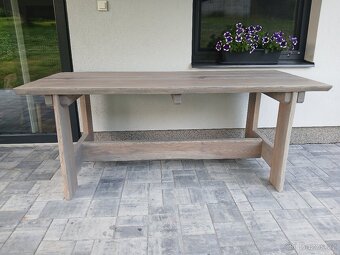 Stul zahradni 200x90 Jasan masiv - 3