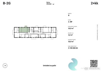 Byt B-2G, 2+kk, balkon - 3