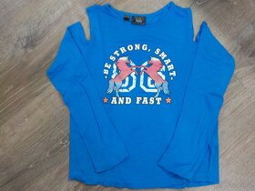 Trička s dl. rukávem vel. 128, 140/146 - 3