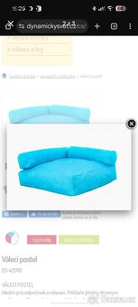 Prodám nový modrý gauč značky Dynamický svět - 3