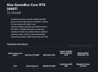 ALZA GameBox Core RTX3060Ti - 3