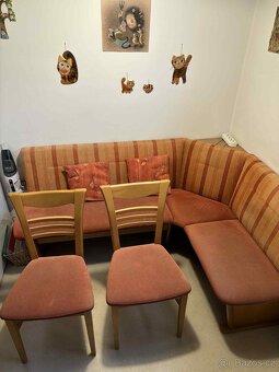 Jídelní rohová lavice + židle - 3