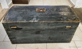 RU starý dřevěný vojenský kufr - 3