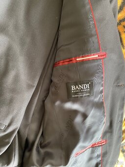 Černý oblek Bandi 50/170 tailored fit - 3