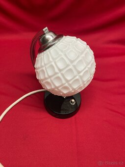 lampa lampička retro lampa chrom lampička na noční stolek - 3