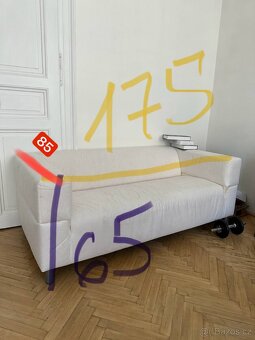 Gauč IKEA 17585 cm,výška 65 cm - 3