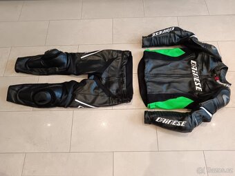 Dainese Racing-Pánská kožená moto kombinéza, dvoudílná - 3