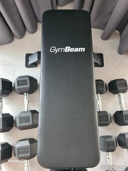 Jednoruční činky (4 páry) + lavice GymBeam - 3