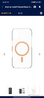 Kryt na mobil MagSafe na Apple iPhone 16
- 3