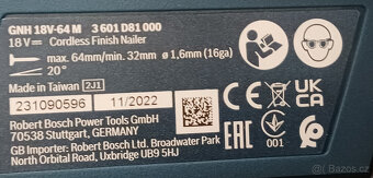 Bosch GNH 18V-64 M Professional – akumulátorová hřebíkovačka - 3