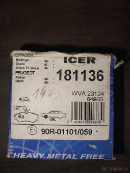 Brzdové destičky 181136 - 3