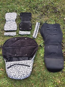 velká sada na kočárek černobílá - 3