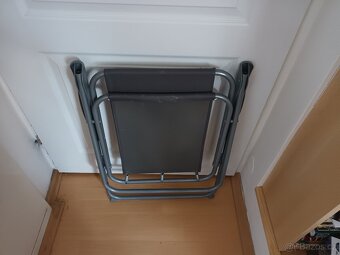 Židle skládací šedá - 3