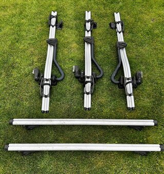 Thule příčníky + držáky kol - 3